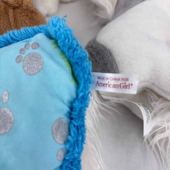American Girl Plush Pets Bundle Shetland Pony Dogs Carrier Pillow Bulldog Corgi - Picture 11 of 12